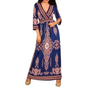 🌸 2 for $30: Lapogee Plus Size Boho Maxi Dress